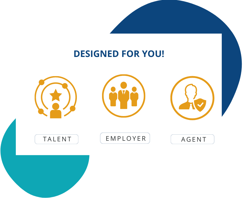 Designed for talents, employers and agents